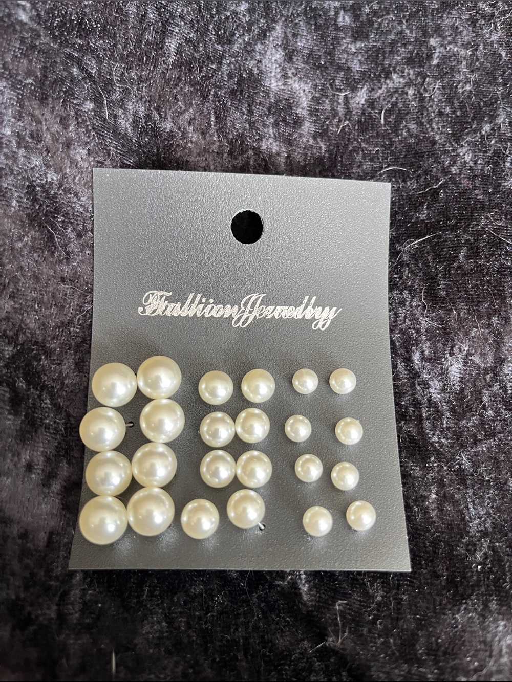 Boutique Pearl Stud Earring Set – Multi-Size Pack (New)